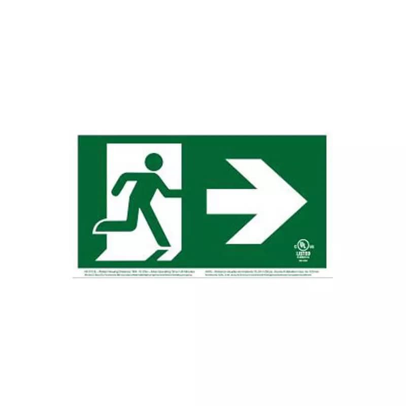 Photoluminescent Exit & Safety Sign
